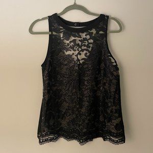 astr the label lace mesh tank
